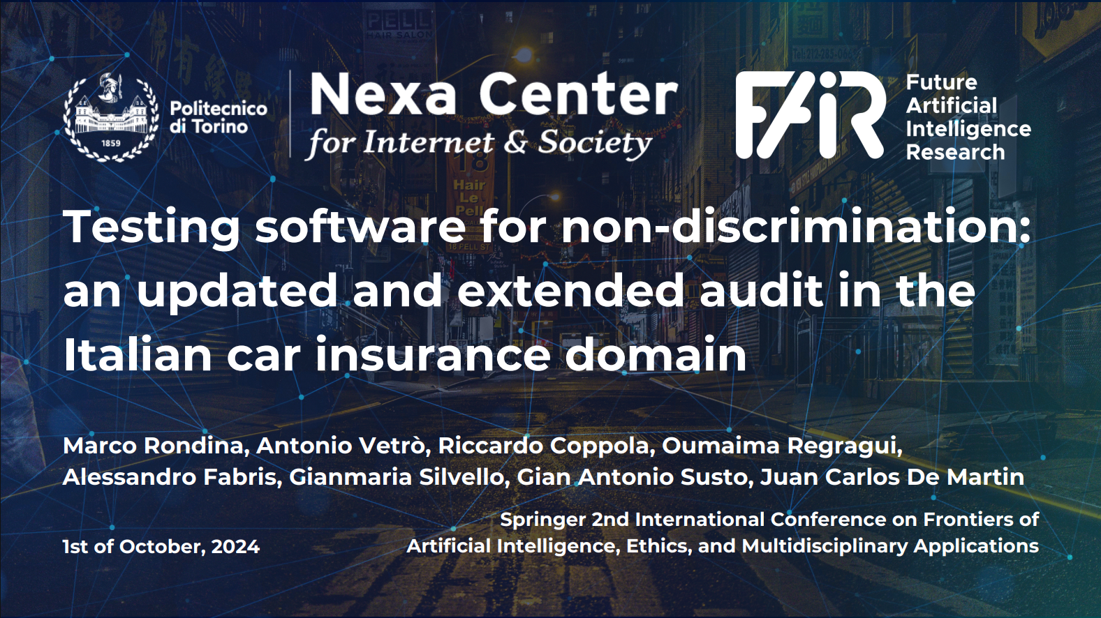 Testing software for non-discrimination: an updated and extended audit in the Italian car insurance domain